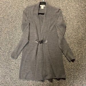 Vintage Suzie Long Grey Cardigan